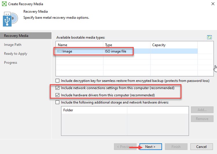 Creating Veeam Recovery Media for Windows