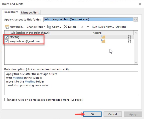 How to Create Rules in Outlook