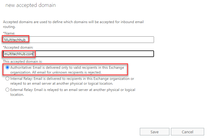 How to Add Accepted Domain in Exchange Server